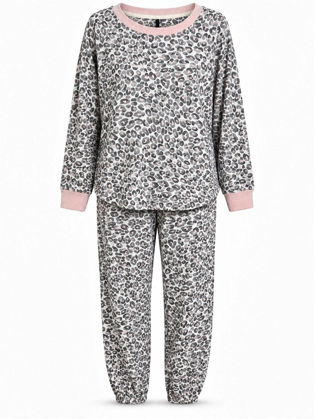 kensie Leopard Print Pajama Set Like New